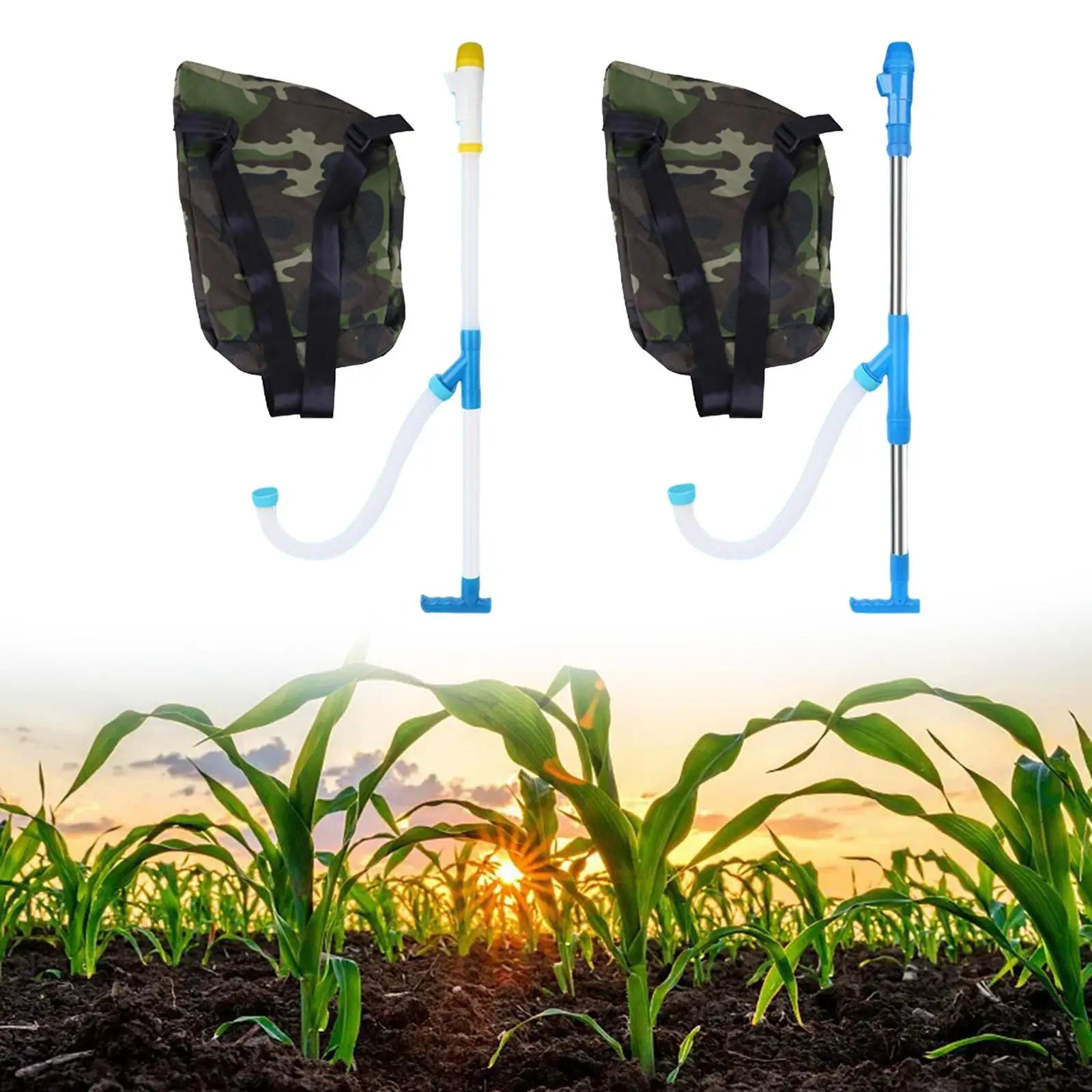 Garden Fertilizer Spreader Bag Handheld Broadcast Seeder Manure Zpaxo