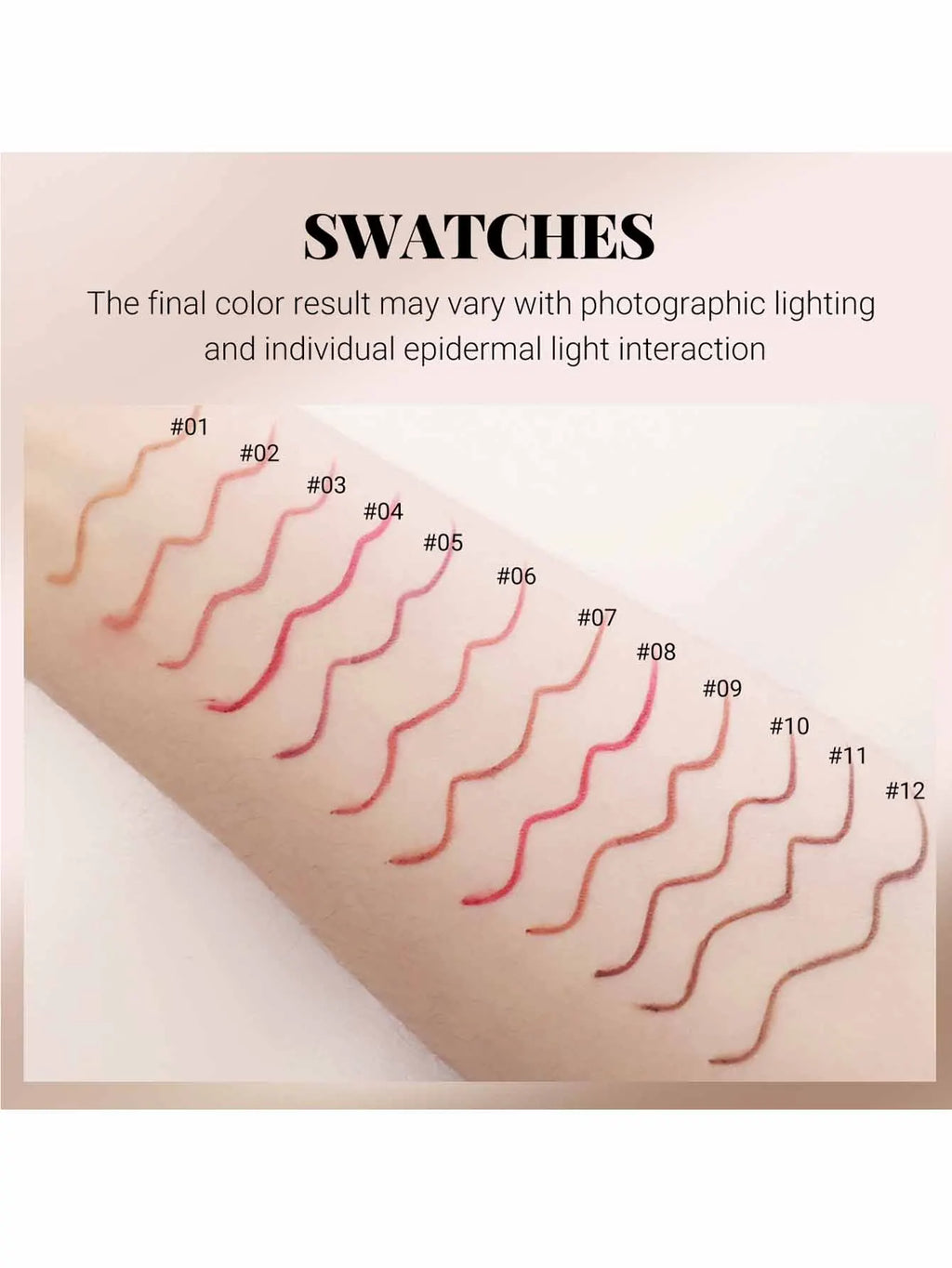 Waterproof Matte Lip Liner and Lipstick Pencil Set Long-Lasting Non-Fading Smudge-Proof Tip Lip Pencil for Precise Application Zpaxo