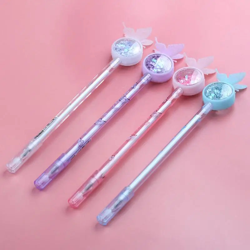 Sequin Butterfly Gel Pen – Cute Cartoon Student Writing Pen
