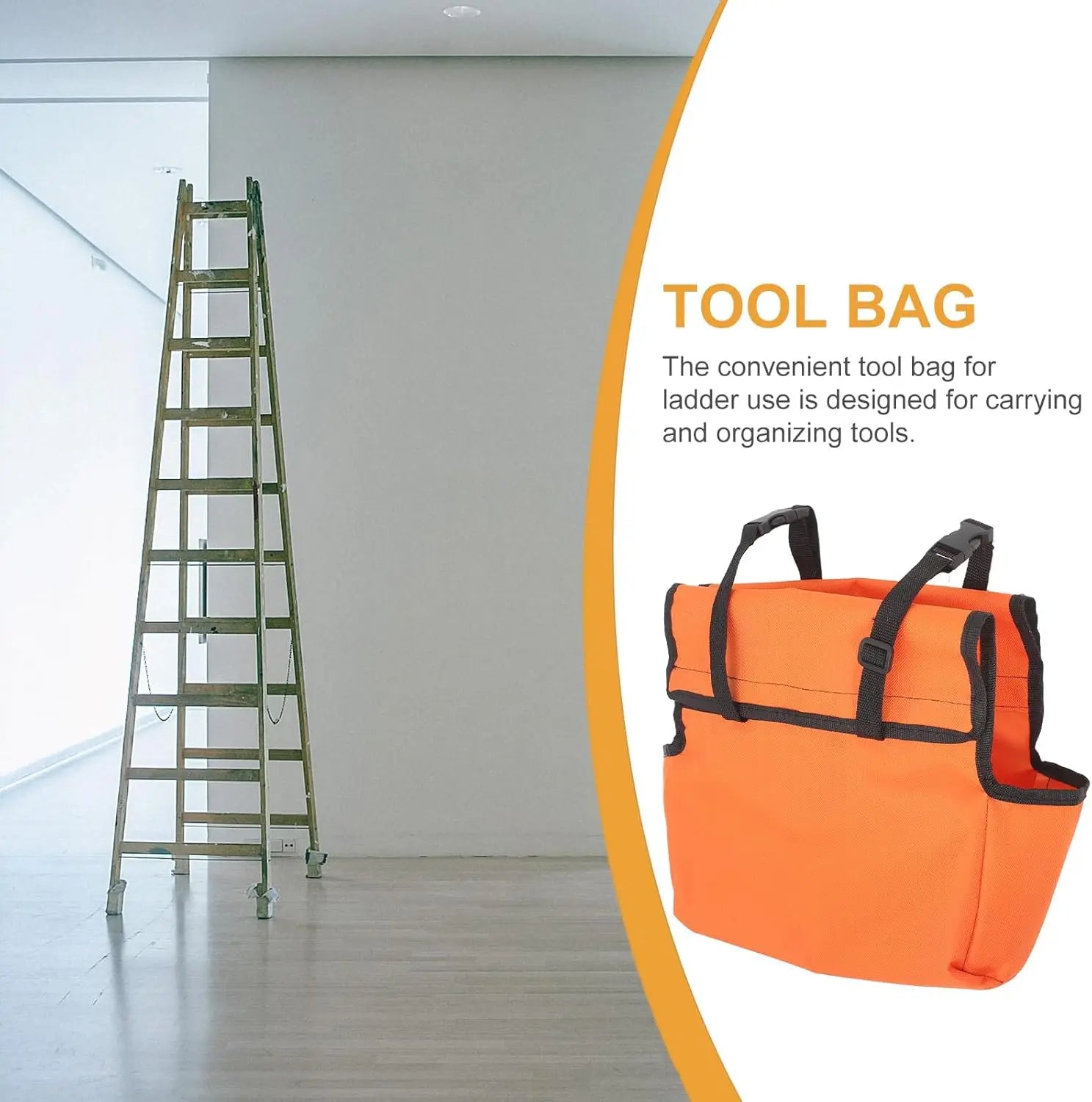Ladder Tool Caddy – Hands-Free Storage Pouch for Ladders 2/4 Pack