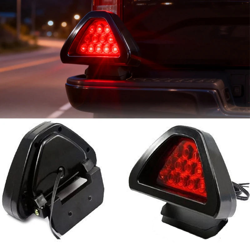 12V LED F1 Triangle Brake Light – Flash Warning Tail Lamp