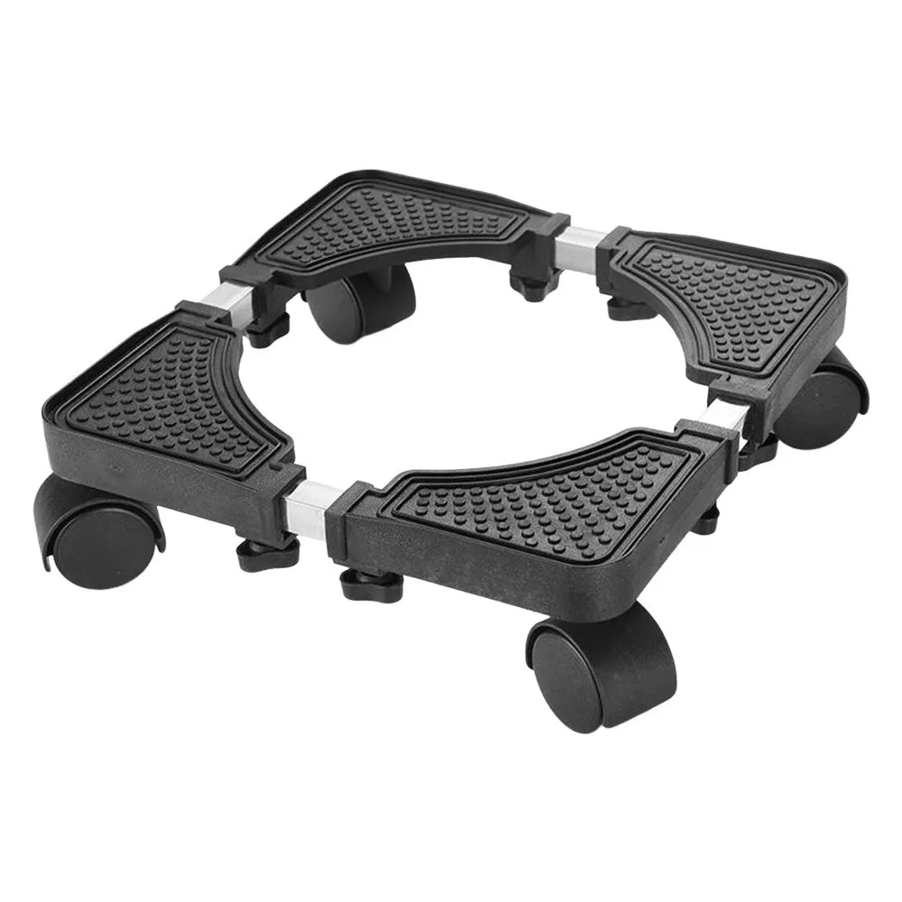 Universal 4-Caster Movable Base Stand – Adjustable Heavy Duty Appliance Caster Base Zpaxo Black
