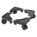 Universal 4-Caster Movable Base Stand – Adjustable Heavy Duty Appliance Caster Base Zpaxo Black