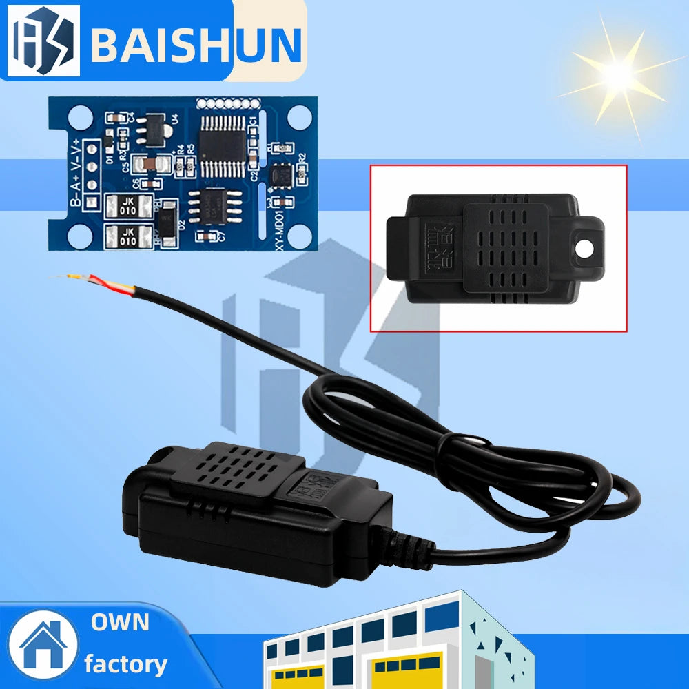 Modbus RS485-Enabled SHT20 Sensor High-precision Temperature Humidity Zpaxo