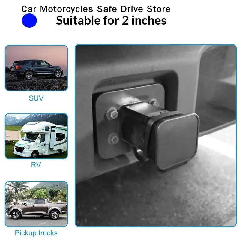 M2-Inch Rubber Towing Hitch Covers Trailer Receiver Cover Dustproof
