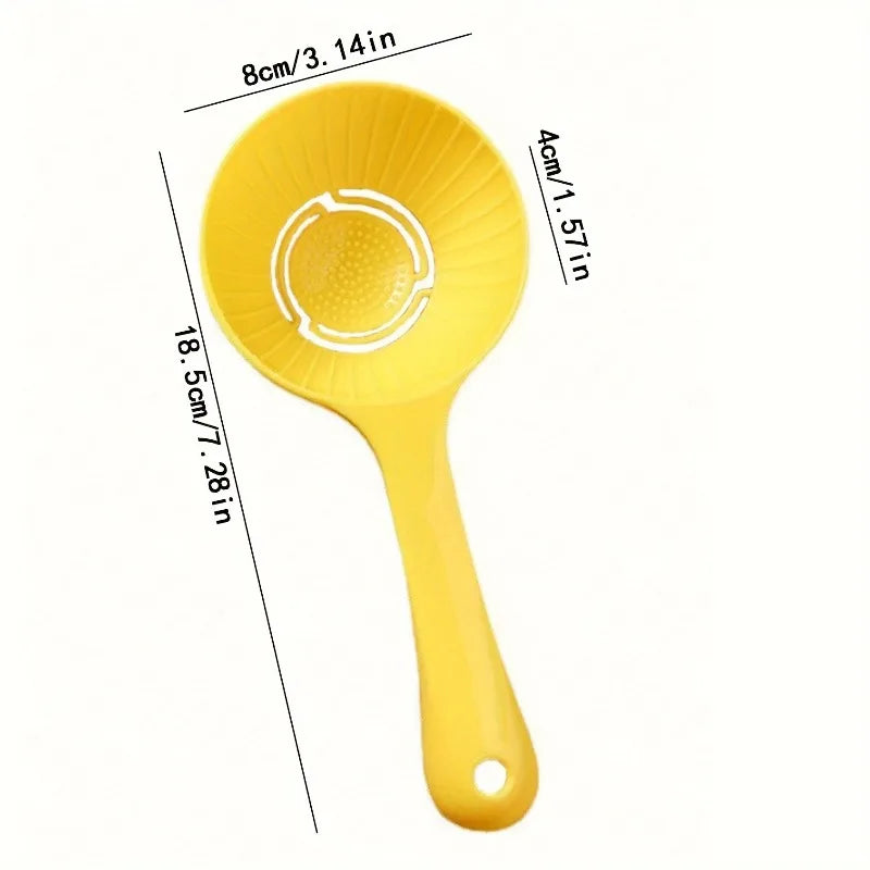 Yellow Half-circle Rice Scoop Nonstick Paddle Sushi Mold Onigiri