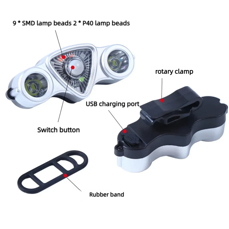Bicycle Tail Lights USB Charging Cycling Night Riding Warning outdoor Road Mountain Bike Colorful Tail Lights Bicycle Accessorie Zpaxo