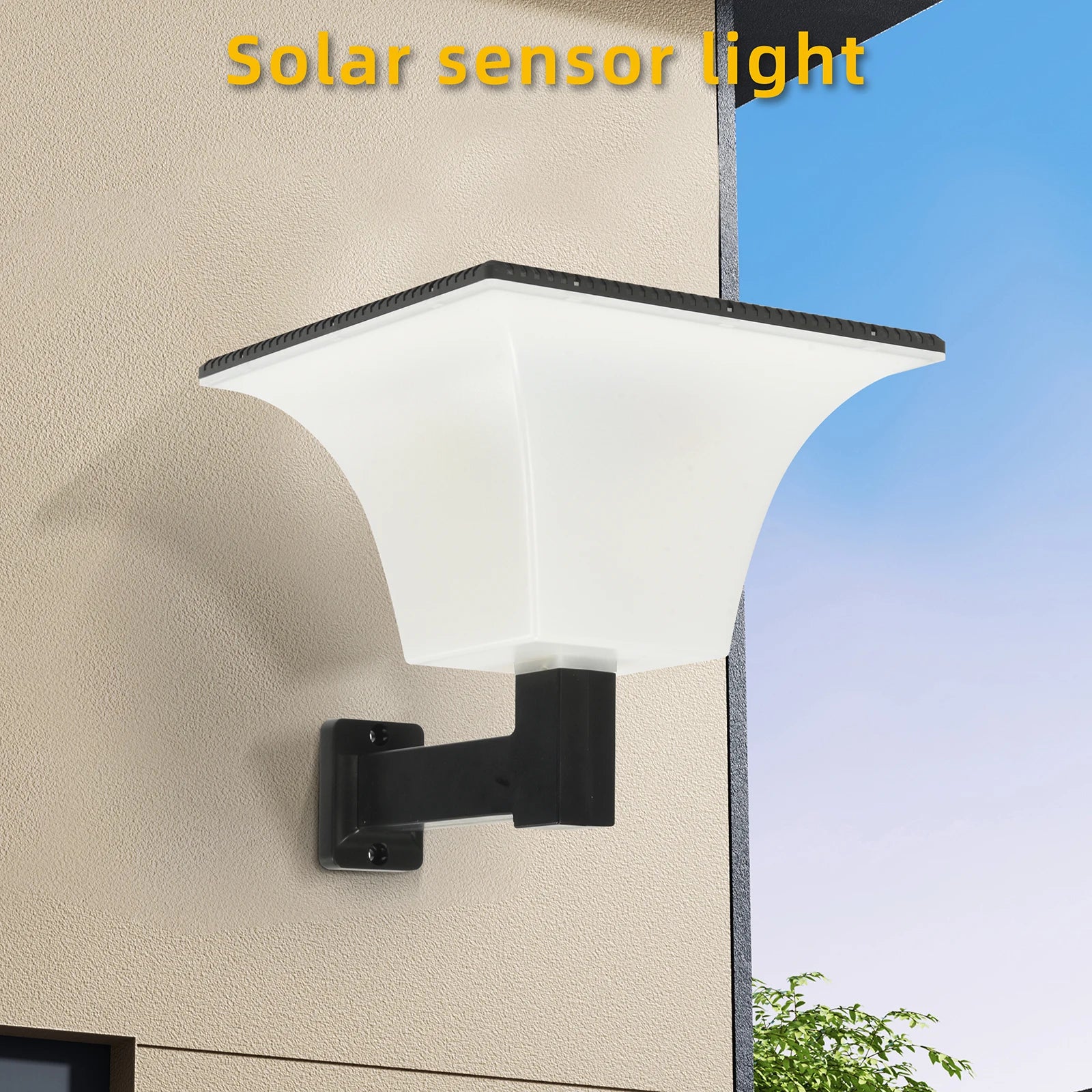 Solar Wall LED Lights Radar Sensor Outdoor Waterproof Stigma Light Zpaxo CXW-2311 Cool White-6000K