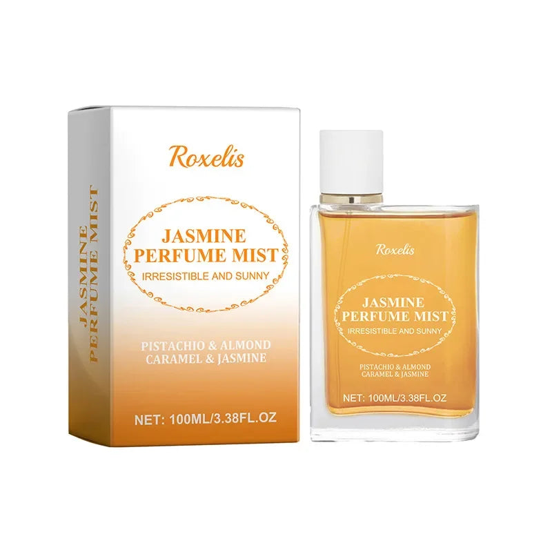 Luxury Caramel Vanilla Perfume 100ml, Oriental Floral Fruity Gourmand Fragrance Mist, Jasmine Eau De Parfum Spray Strong Sillage Zpaxo C-100ML Orange