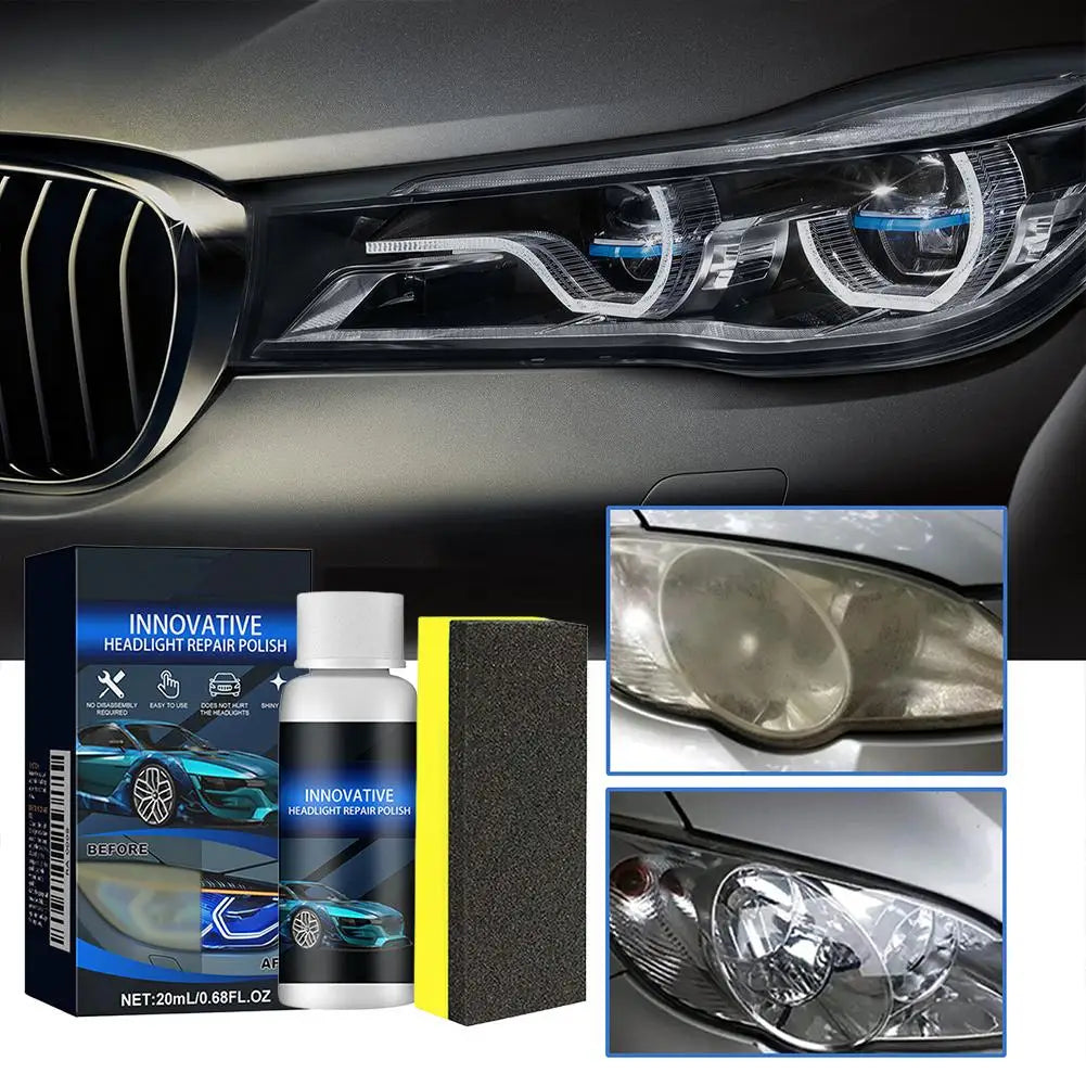 Car Headlight Polish & Scratch Remover Restoration Kit Headlight Restoration Kit Zpaxo