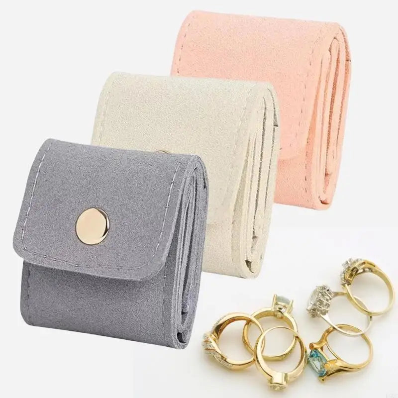 Portable Rings Storage Cases Soft Interior Waterproof Designs Small