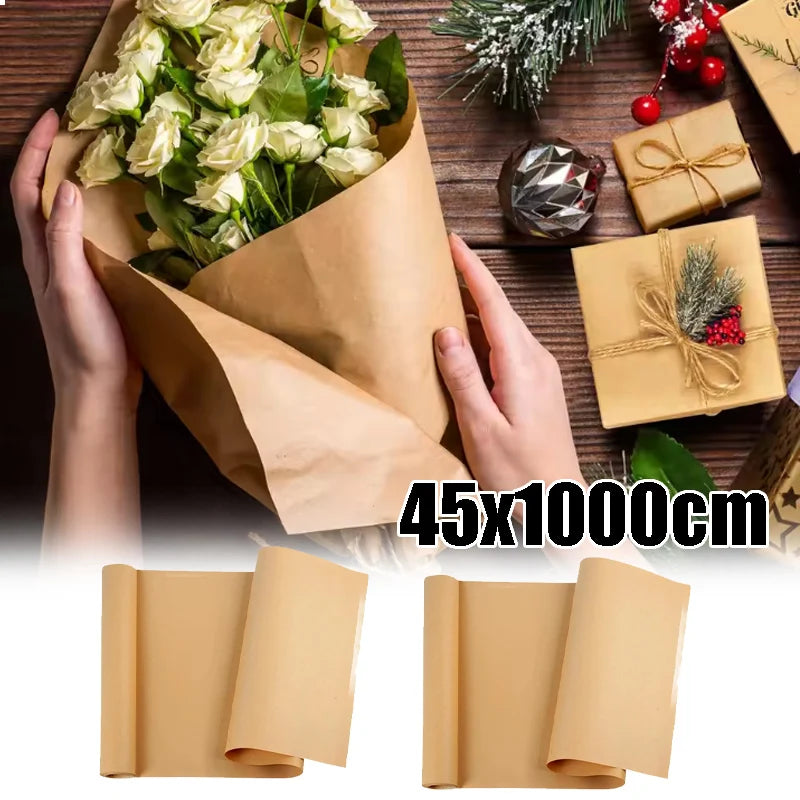 Eco Kraft Masking Paper Roll Biodegradable Cushioning Bouquet