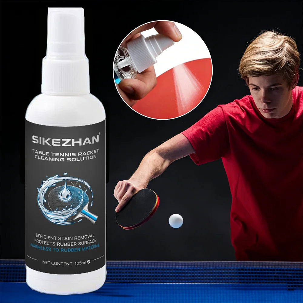 105ml Professional Table Tennis Racket Cleaner+efficient Cloth Set | Quick Stain Removal, Long-lasting Adhesion Enhancement Zpaxo