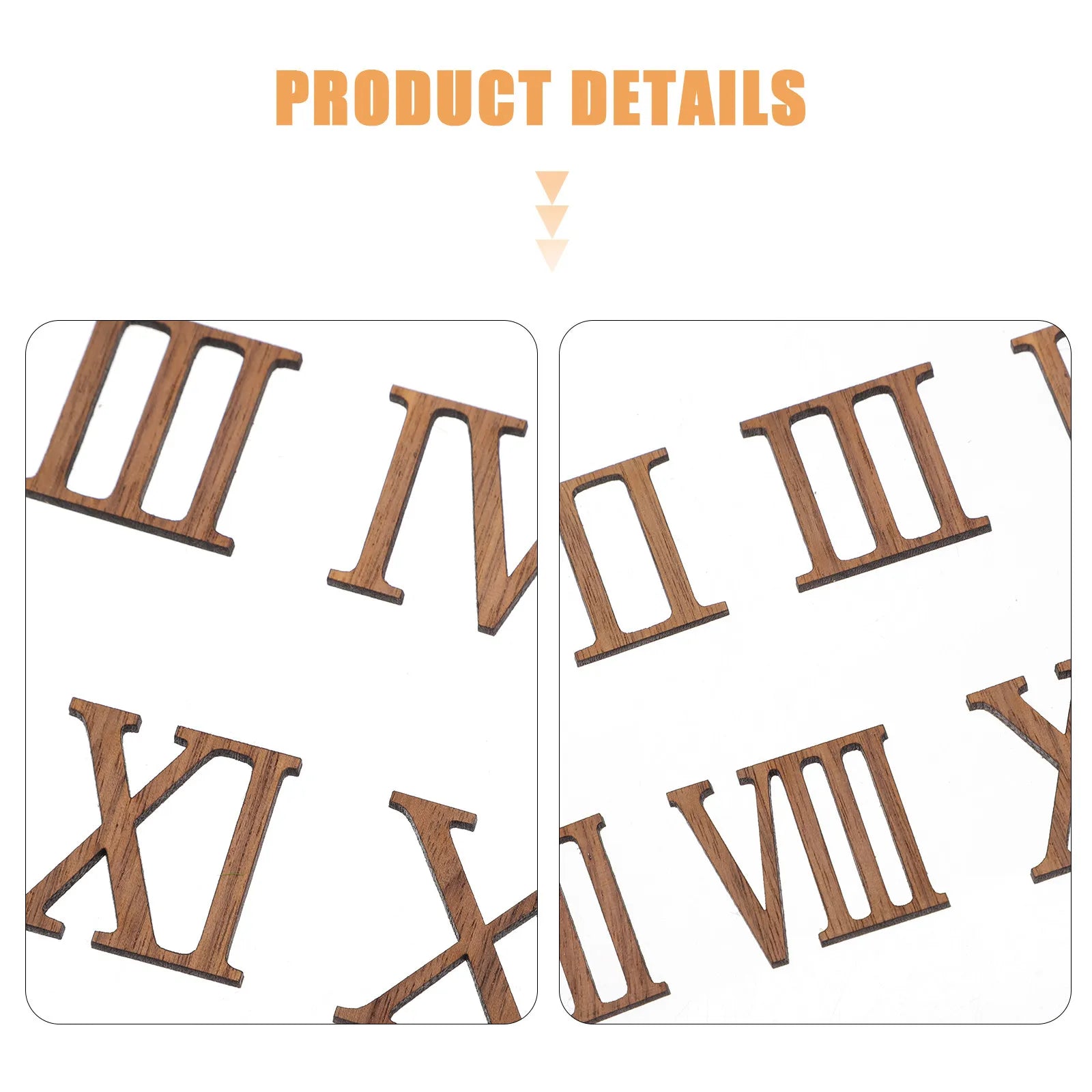 Clock Accessories Black Roman Numeral Wall Number Hardware Numbers