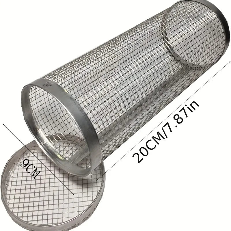 Stainless Steel Outdoor Portable Barbecue Cage Camping Picnic Grill Zpaxo