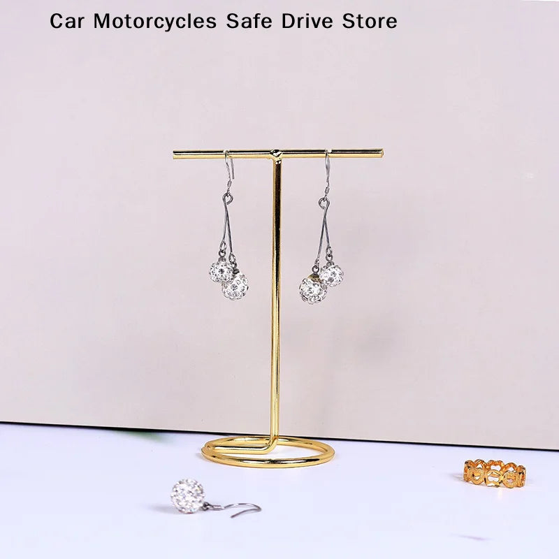 Metal Jewelry Bracelet Storage Display Chain Watch T-bar Rack