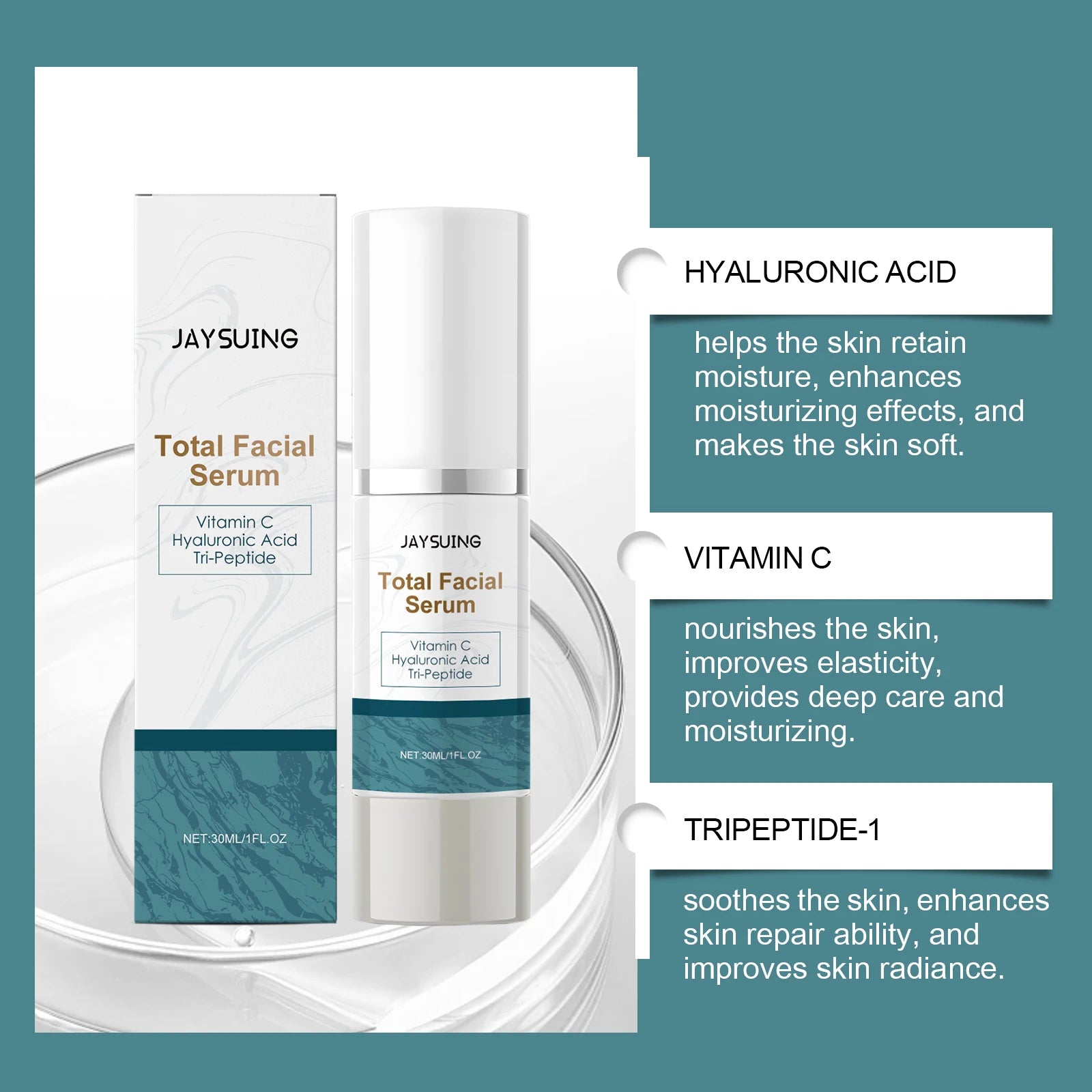 Hyaluronic Acid Facial Serum – Hydrate, Firm & Anti-Aging 30ml Hyaluronic Acid Serum Zpaxo
