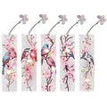 5Pcs Bird DIY Diamond Art Bookmark Special Shaped Diamond Diamond Painting Art Bookmarks for Beginners Book Lovers Small Gifts Zpaxo as show