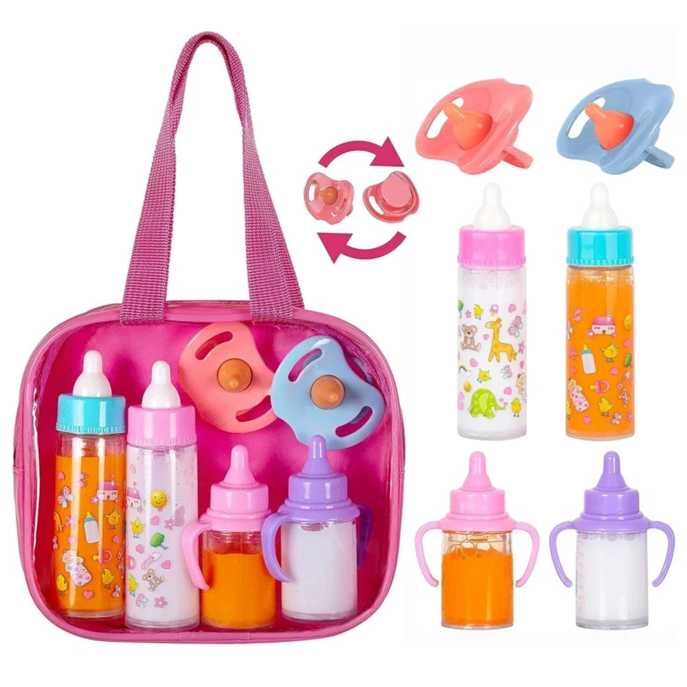 Milk Juice Bottles Toy Pacifier Baby Dolls Large Doll Feeding Bottle