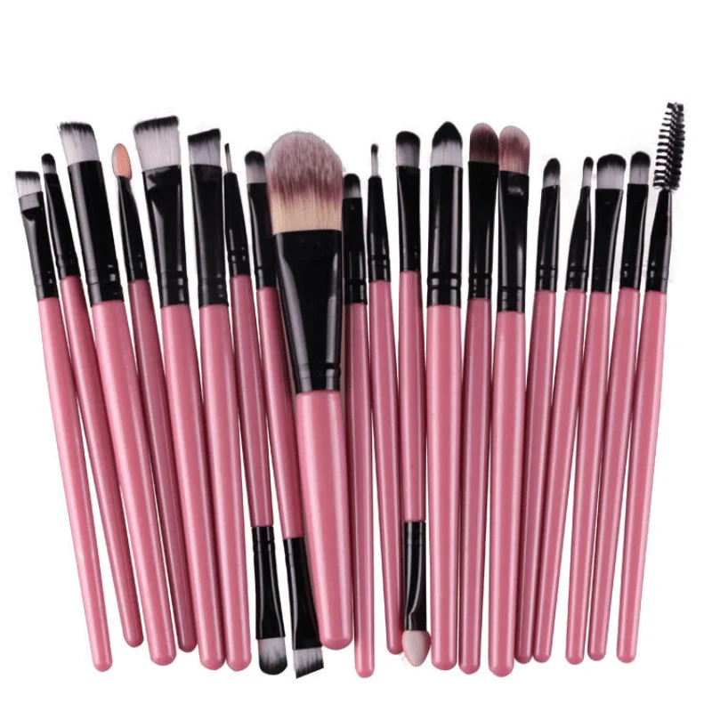 20-Piece Professional Makeup Brush Set – Soft Fluffy Blending Makeup Brush Set Zpaxo Pink