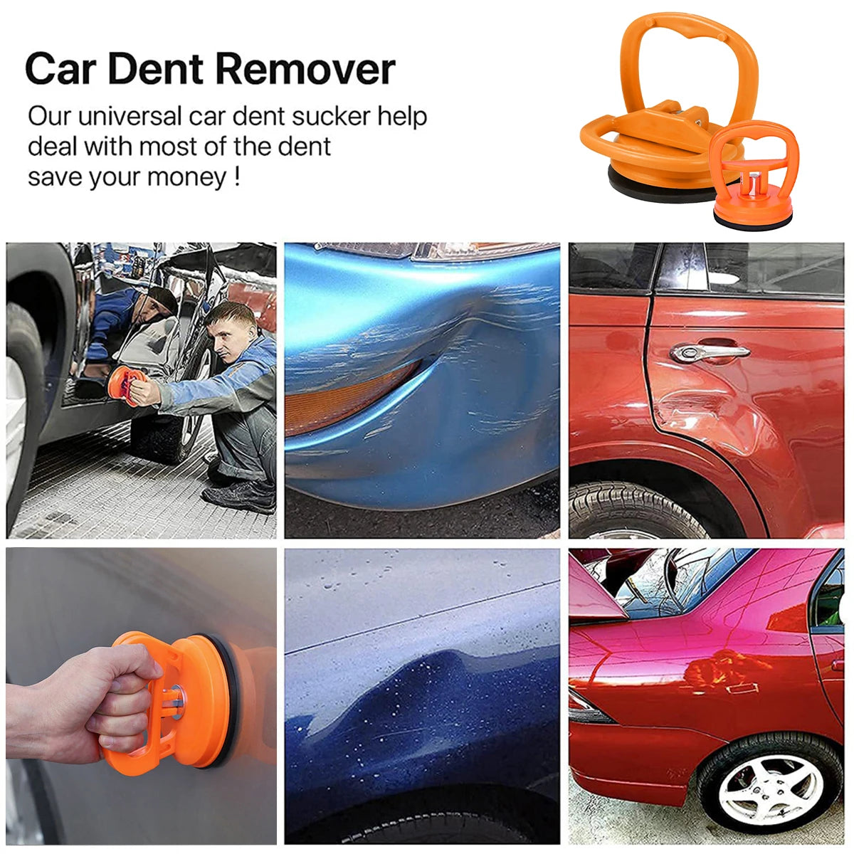 Portable Suction Cup Handle Dent Puller Lifter Car Repair Tool Powerful Auto Small Remover Vehicle Dent Sucker Ventosa a Vacuo Zpaxo