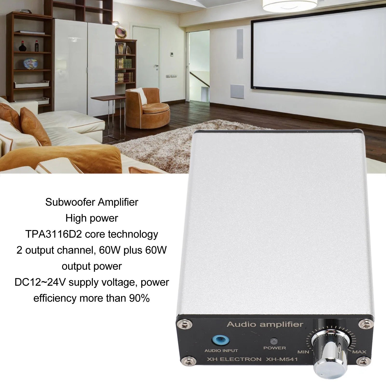 Dual Channel Subwoofer Amplifier Digital Power Amp TPA3116D2 120W