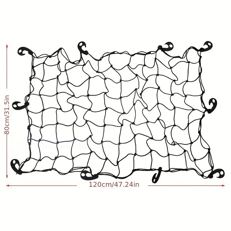 Adjustable Car Elastic Stretch Cargo Net Heavy-duty Roof Luggage Rack Zpaxo