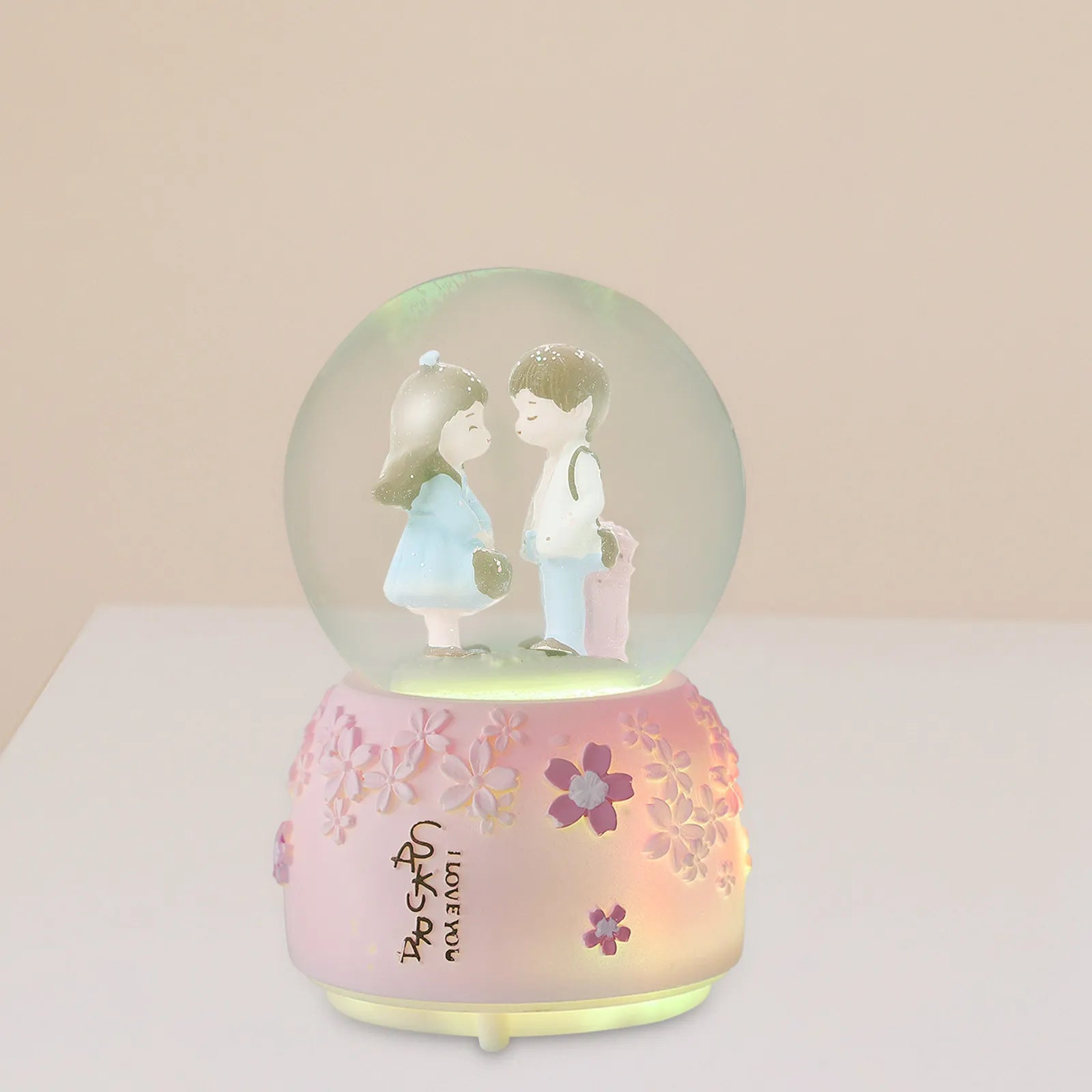 Valentine's Day Musical Crystal Ball Romantic Decorative Desktop