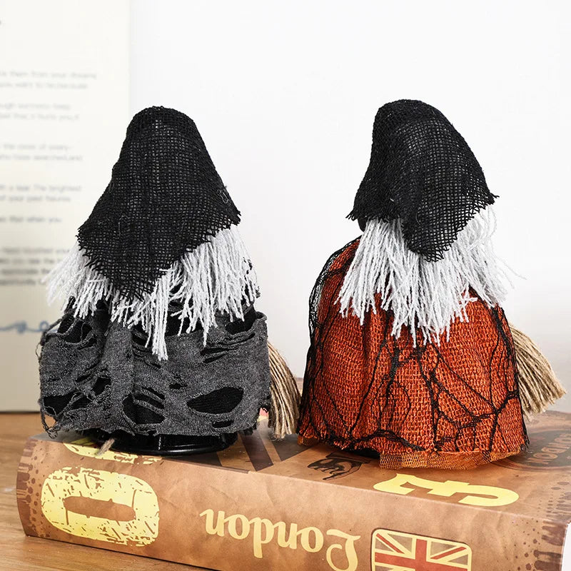 Halloween Broom Witch Exquisite Broom Puppet - Party Dress up - Horror and Cute Halloween Props for Indoor and Courtyard Zpaxo