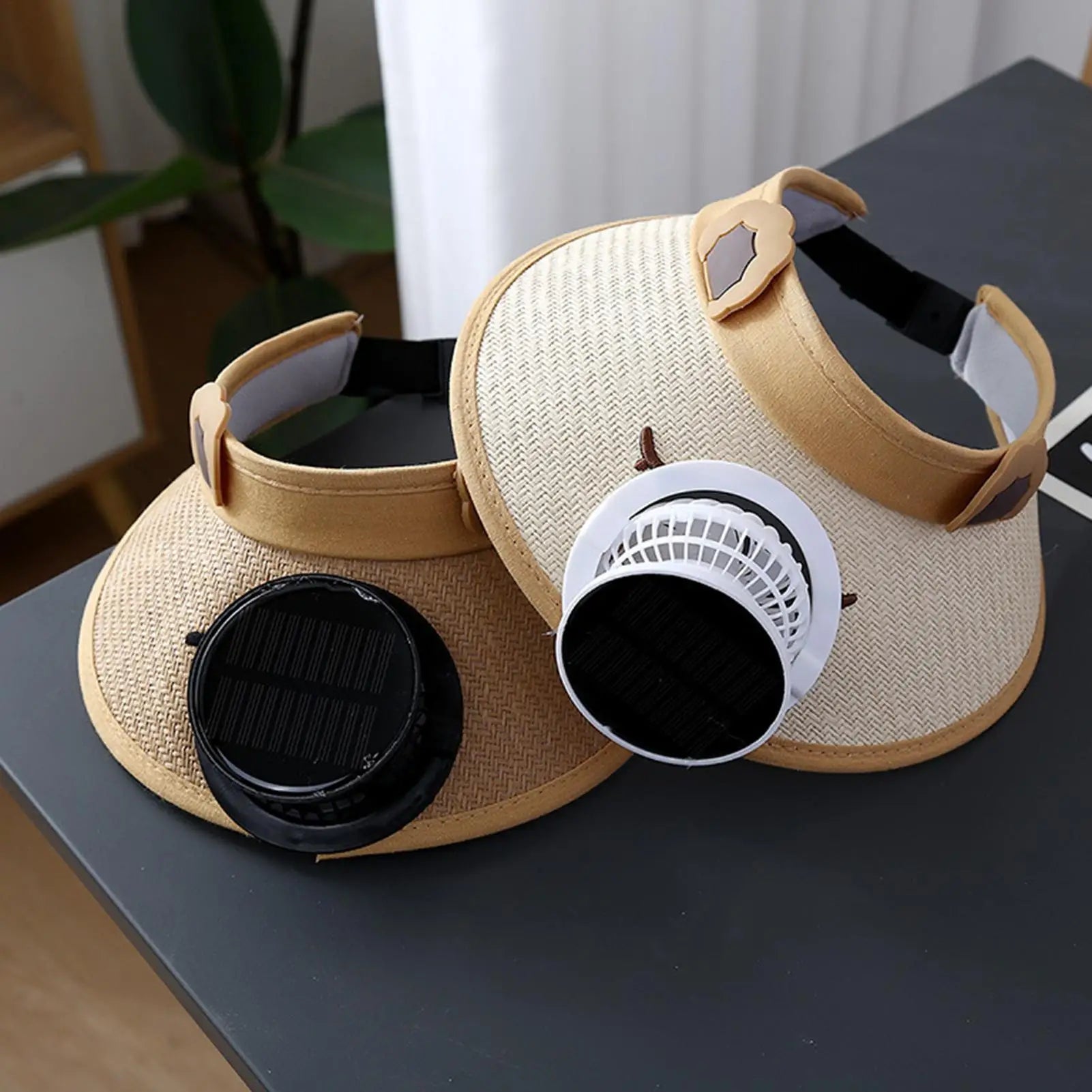 Sun Hat With Fan Solar Hat With Built In Fan Visor Cooling 3 Speed Adjustment For Yoga Hiking Festival Vacation Outdoor Garden Zpaxo