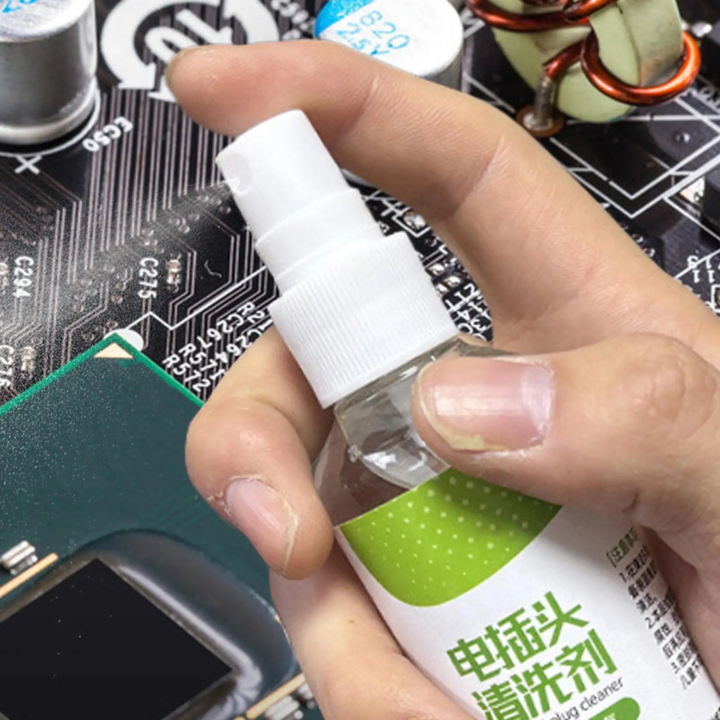 Circuit Board Cleaner Fast-Drying Electronics Aerosol Cleaner Portable Equipment Degreasing Supply for School Repair Shop Zpaxo Default Title