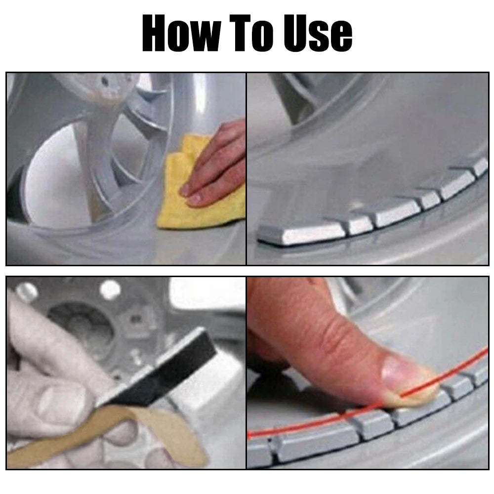 Universal 5g/10g 32Pcs/lot Tire Adhesive For Car Motorcycle Bike Auto Balancer Tool Wheel Balance Weight Tyre Wheel Block Iron Zpaxo