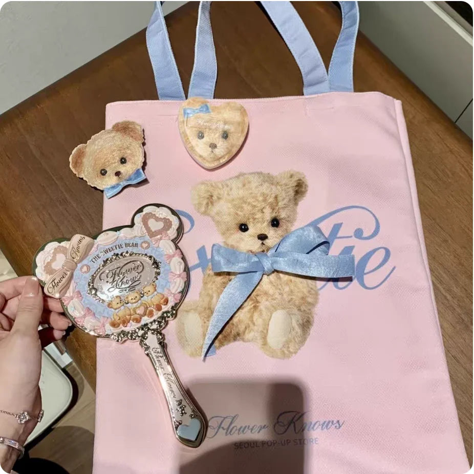 Flower Knows Pop Up Store Limited Edition Sweetie Bear Eyeshadow Blush Lip Jelly and Mirror Cute Makeup Gift Set Flowerknows Zpaxo