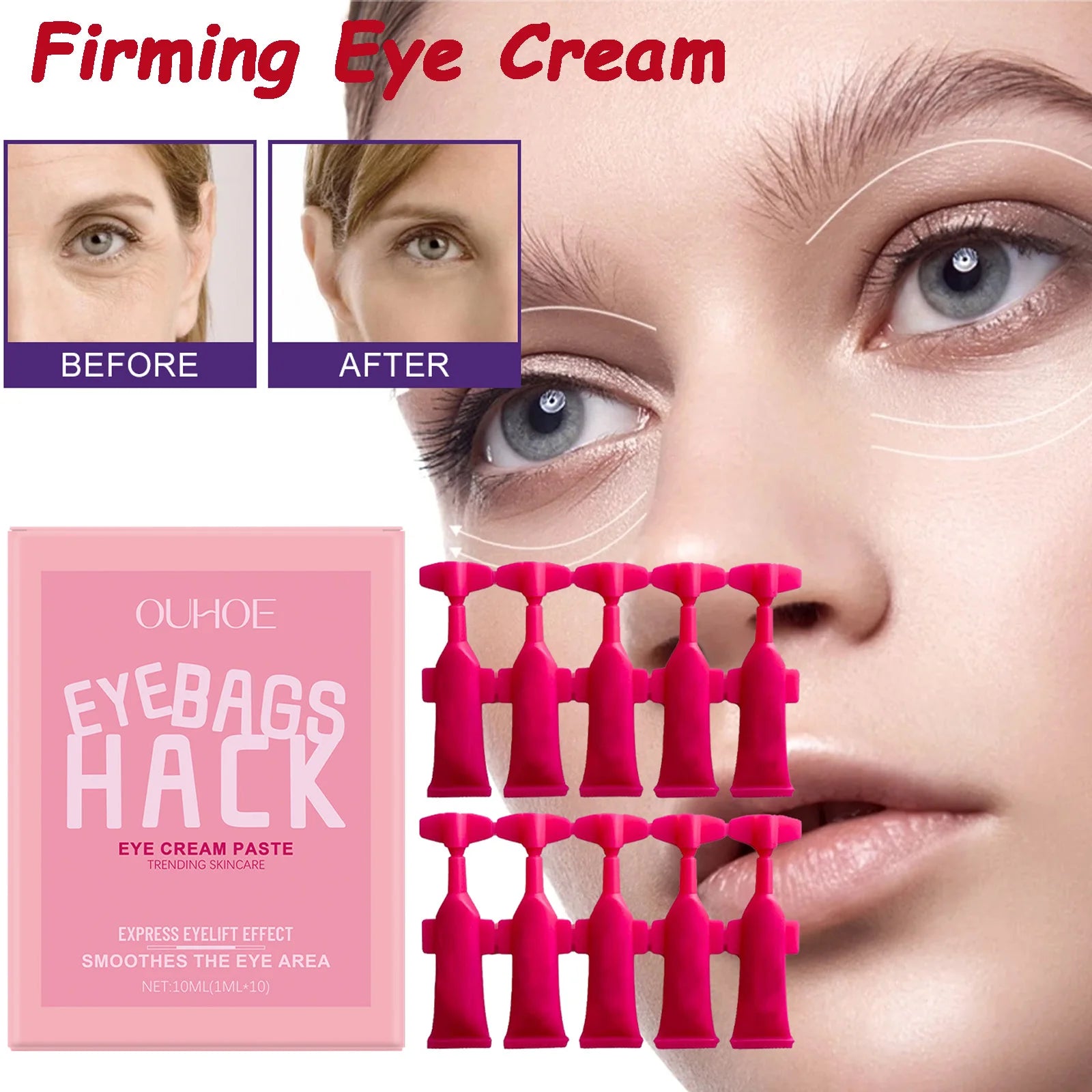 Ouhoe Firming Eye Cream – Anti-Wrinkle & Hydrating 10ml Firming Eye Cream Zpaxo
