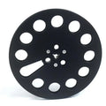 652F 7" Empty Tape Reel Crafted from Aluminum 11 Holes for Auditory Enthusiasts Zpaxo Black CN
