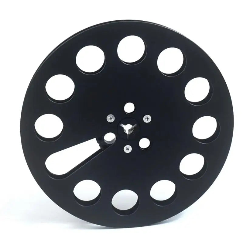 652F 7" Empty Tape Reel Crafted from Aluminum 11 Holes for Auditory Enthusiasts Zpaxo Black CN