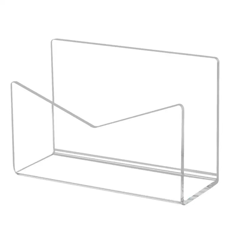 Acrylic Mail Holder Organizer Countertop Letter Desk Envelope Sorter