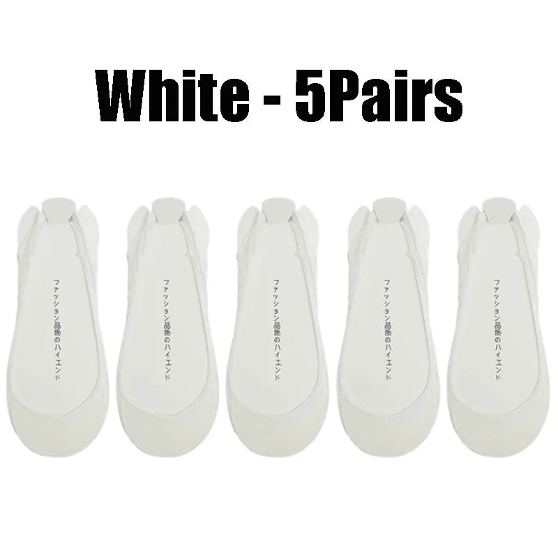 Invisible Silicone Anti-slip Short Socks Summer Ice Silk Ultra-thin