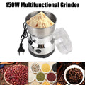 Mini Electric Grinder 300ml Ultrafine Pulverizer for Baby Food Coffee Spice Pepper Grain Mill with 2/4 Blades for Household Use Zpaxo silver EU