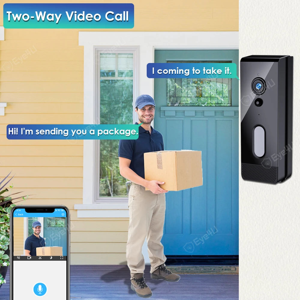 Tuya Smart Home Doorbell Camera Waterproof Wifi Video Intercom Zpaxo
