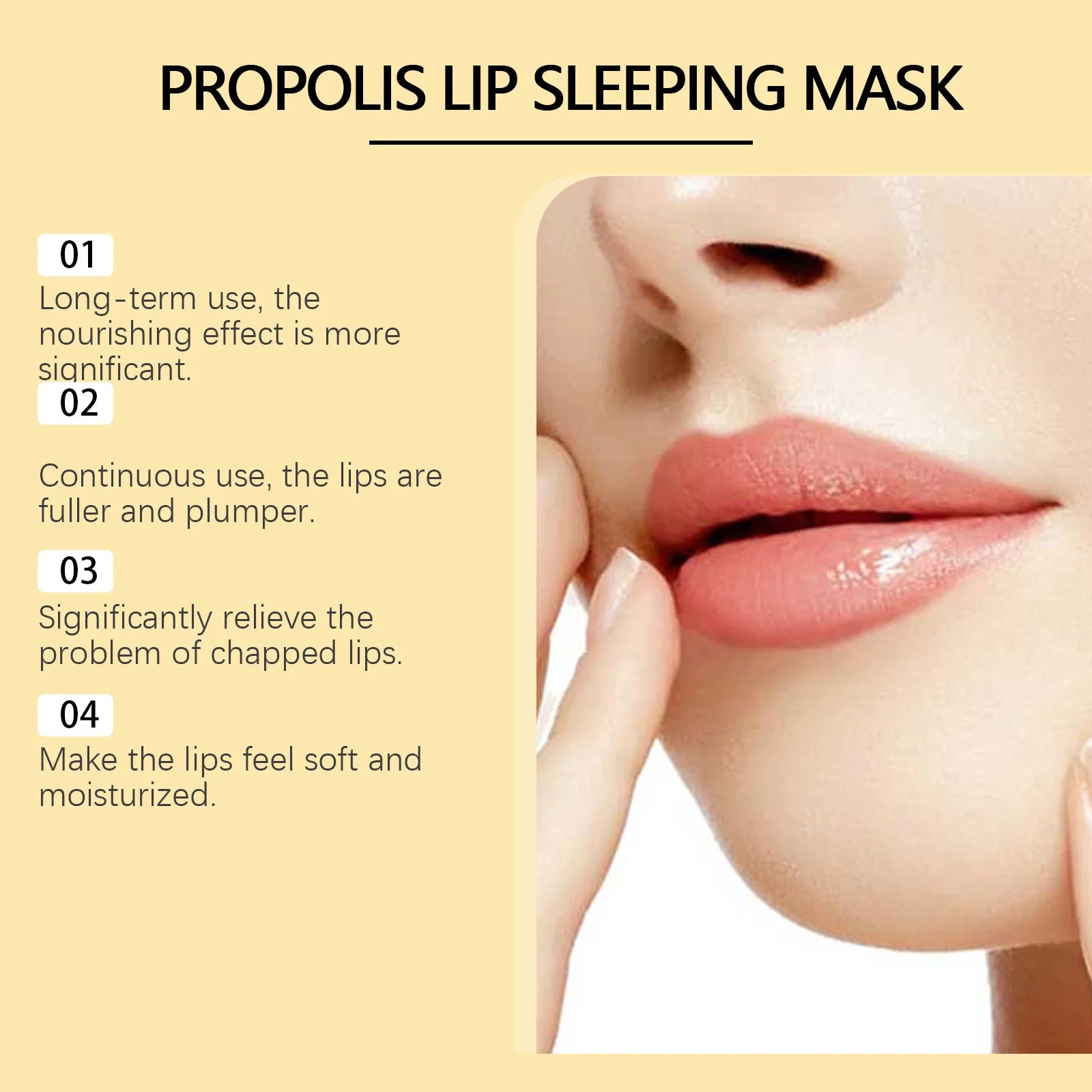 Hoygi Propolis Lip Sleeping Mask – Overnight Lip Repair Lip Sleeping Mask Zpaxo