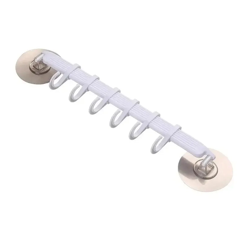 6-Row Corner Suction Cup Hook – No-Drill Bathroom Hanger Suction Cup Hook Zpaxo
