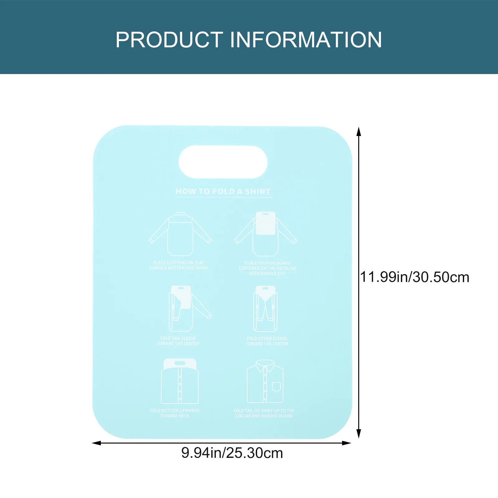 Shirt Folding Board Clothes Folder Aid Portable Anti-wrinkle