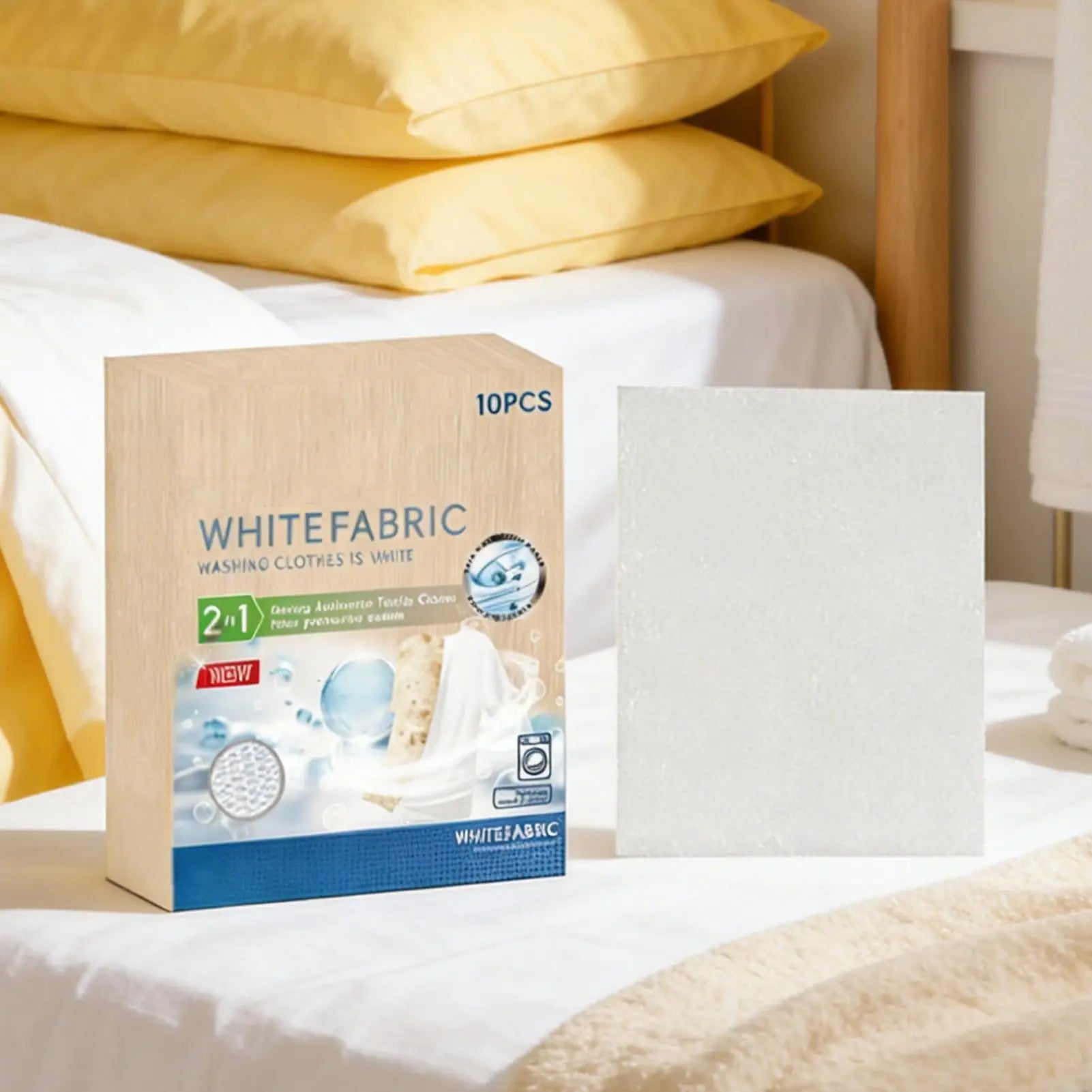 White Fabric Dye 10 Sheets Washing Machine Whitener Clothes Cotton