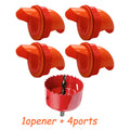 No Waste Chicken Feeder Rat Stopper Caps Ports Hole Saw DIY Poultry
