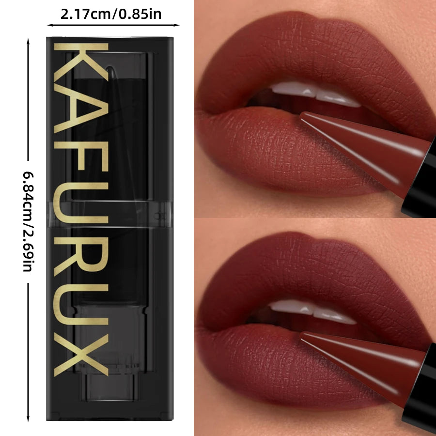 15-Colors Sexy Red Lipstick Pen Waterproof Matte Contour Tint Long