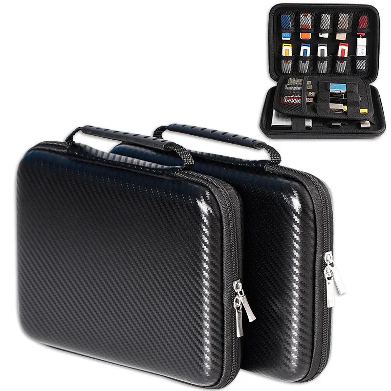 Hard Carry USB Flash Drive Case, Thumb Drive, Memory Card SD SDXC SDHC Card Holder Organizer, Electronic Accessories Storage Bag Zpaxo