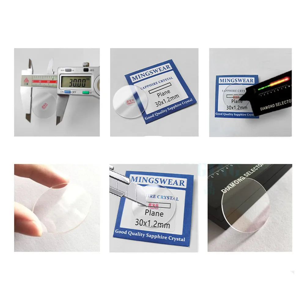 28 5 29 30 31 32 33 34 35 36 Edge Thickness Flat Sapphire Watch Glass