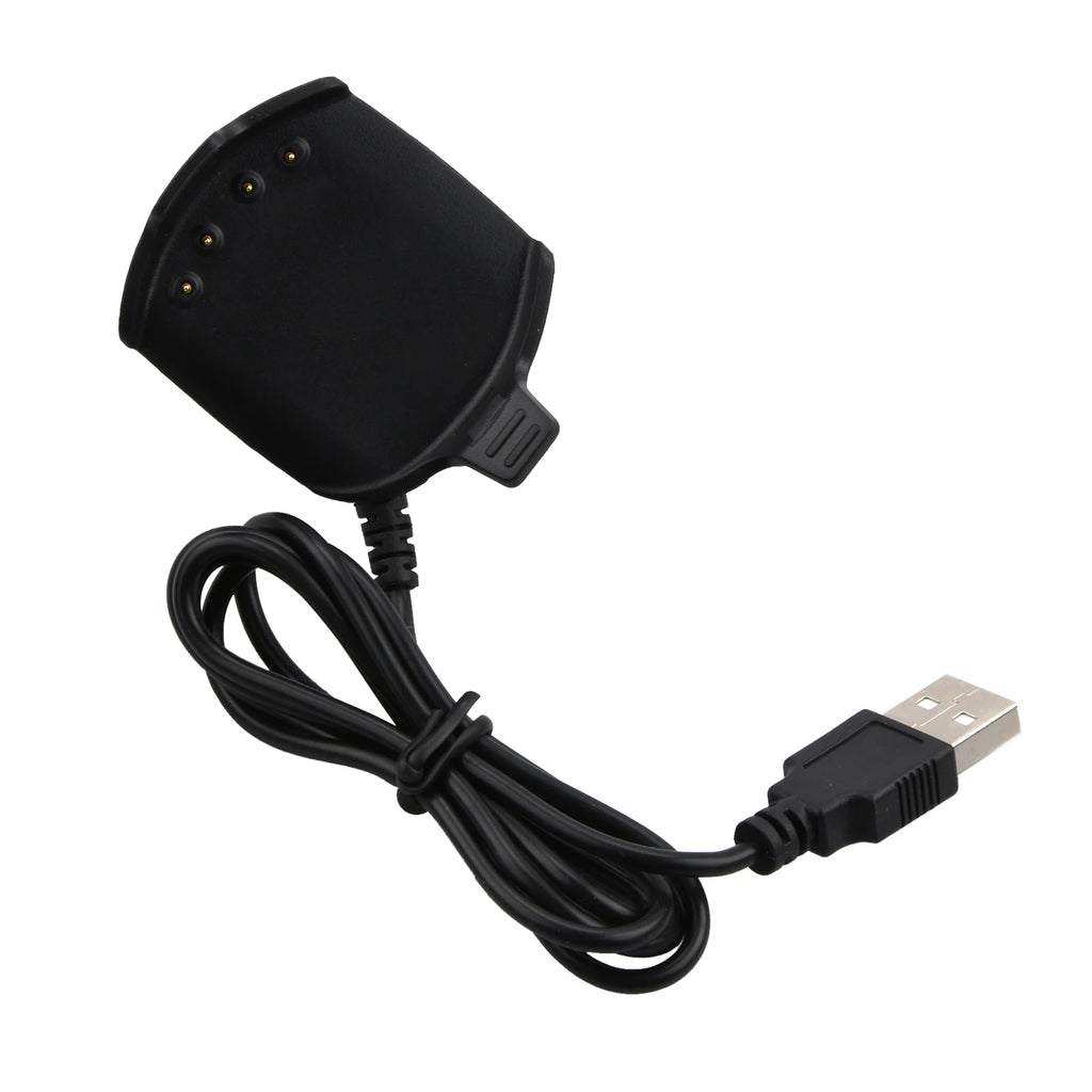 USB Cable Charger Garmin Approach S2 S4 GPS Watch Black Solid Plastic