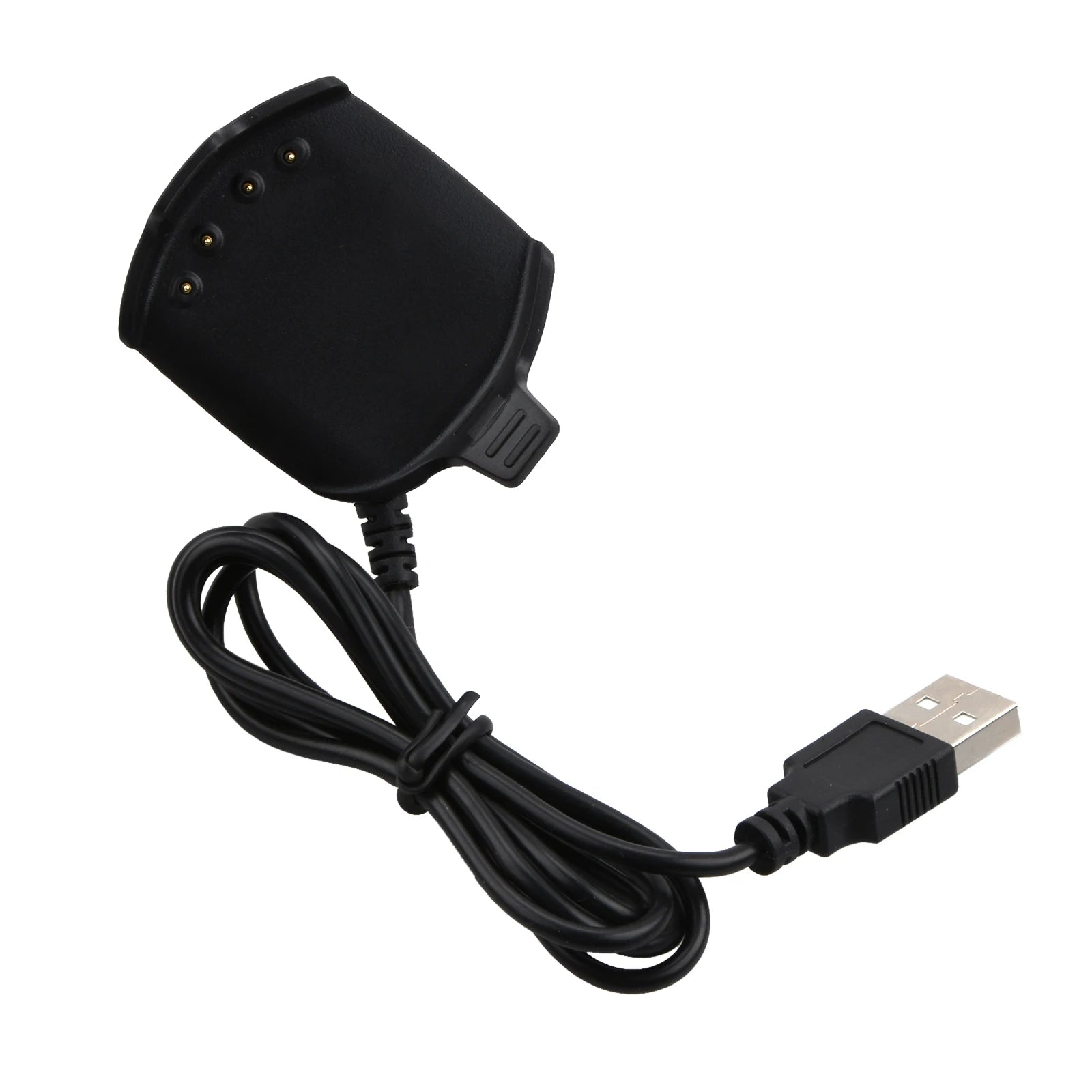 USB Cable Charger Garmin Approach S2 S4 GPS Watch Black Solid Plastic